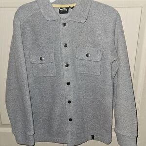 Boy's Gray Button-Up Jacket